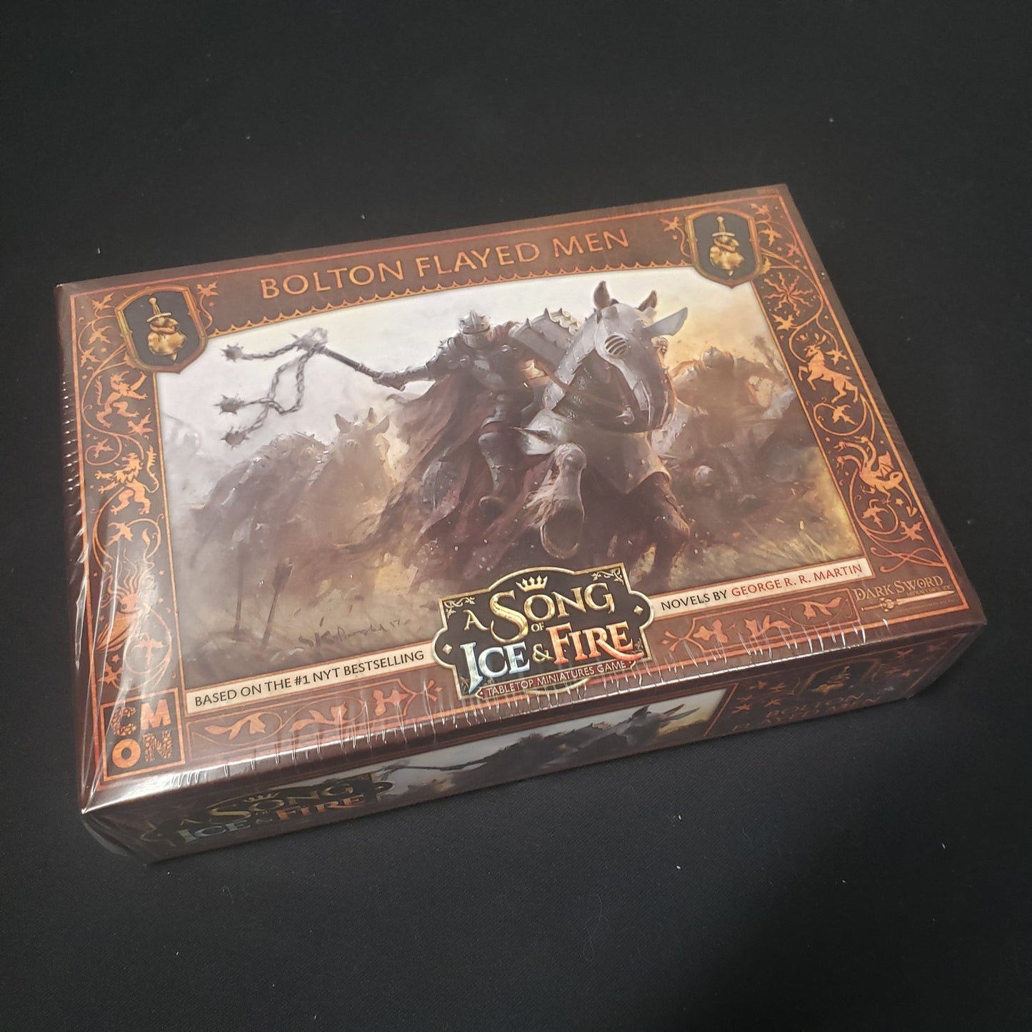 Image shows the front cover of the box for the Bolton Flayed Men expansion from the A Song of Ice & Fire Miniatures Game