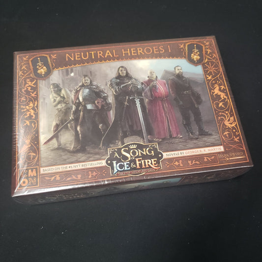Image shows the front cover of the box for the Neutral Heroes I expansion from the A Song of Ice & Fire Miniatures Game