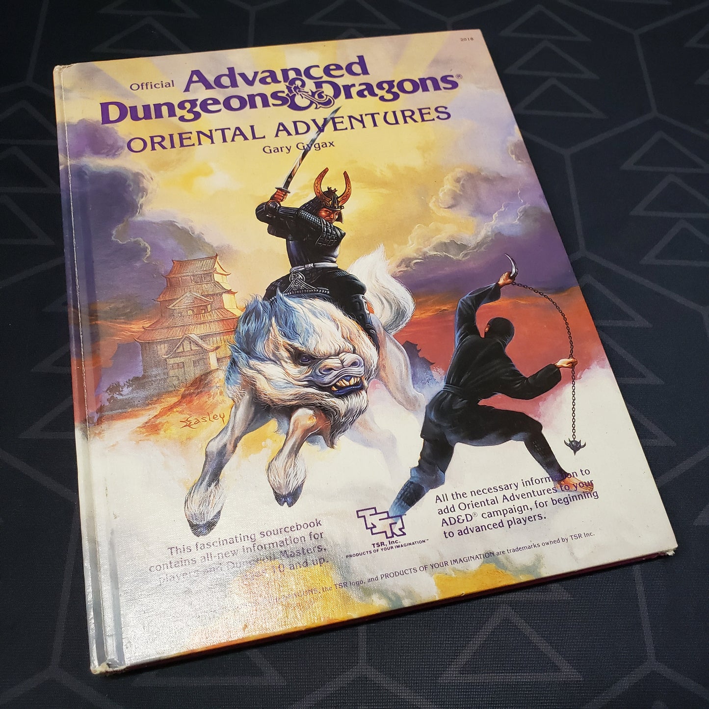 Image shows the front cover of the Oriental Adventures book for the Advanced Dungeons & Dragons roleplaying game