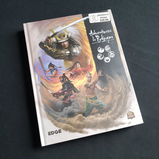 Image shows the front cover of the Adventures in Rokugan roleplaying game book