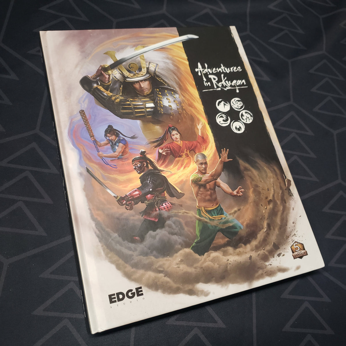 Image shows the front cover of the Adventures in Rokugan roleplaying game book
