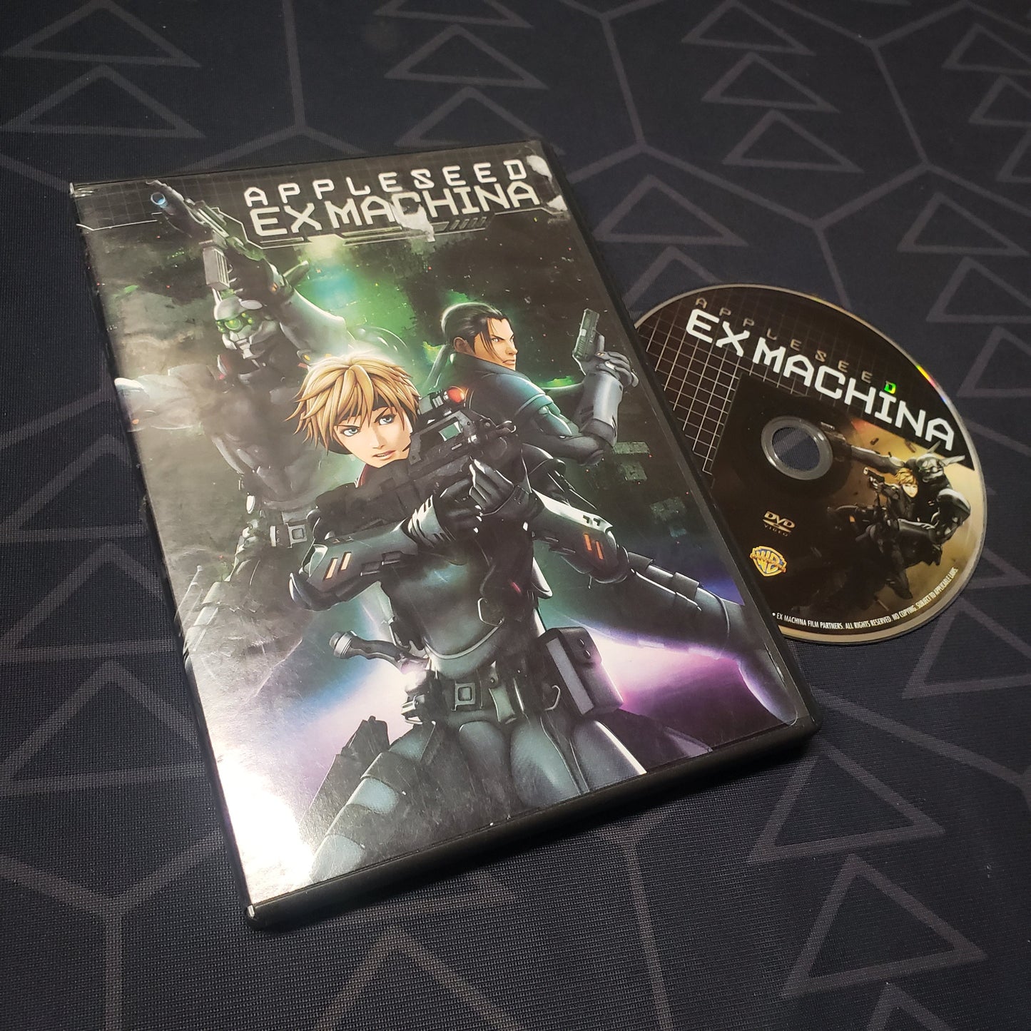 Image shows the case & disc for the movie Appleseed: Ex Machina on DVD