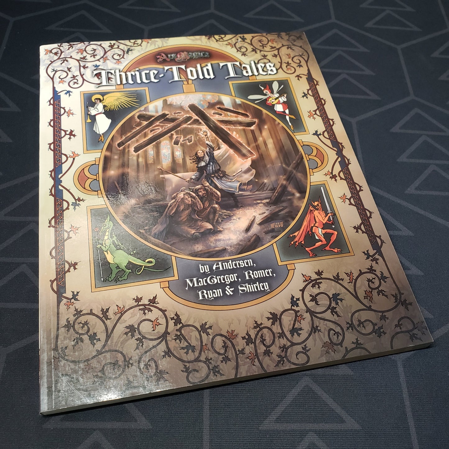 Image shows the front cover of the Thrice-Told Tales book for the roleplaying game Ars Magica 5E