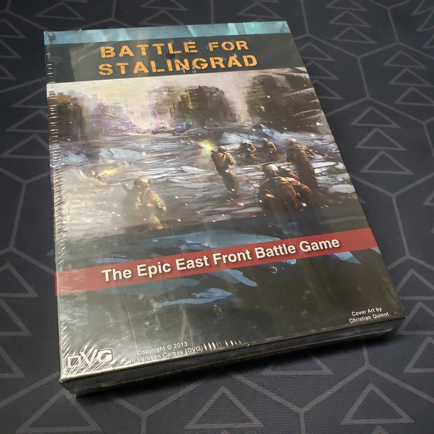 Image shows the front cover of the box for the Battle for Stalingrad board game