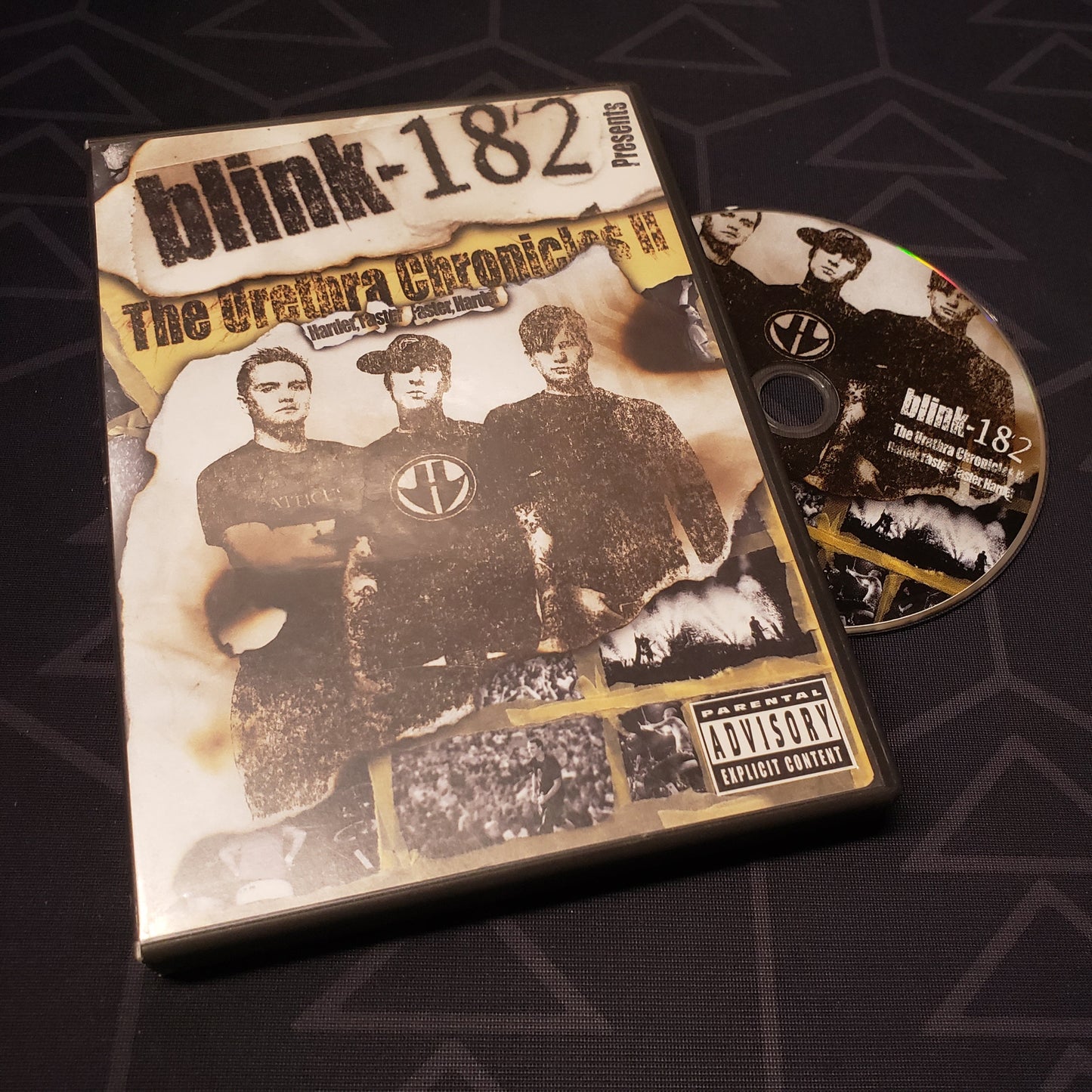 Image shows the case & disc for the movie Blink 182: The Urethra Chronicles II on DVD