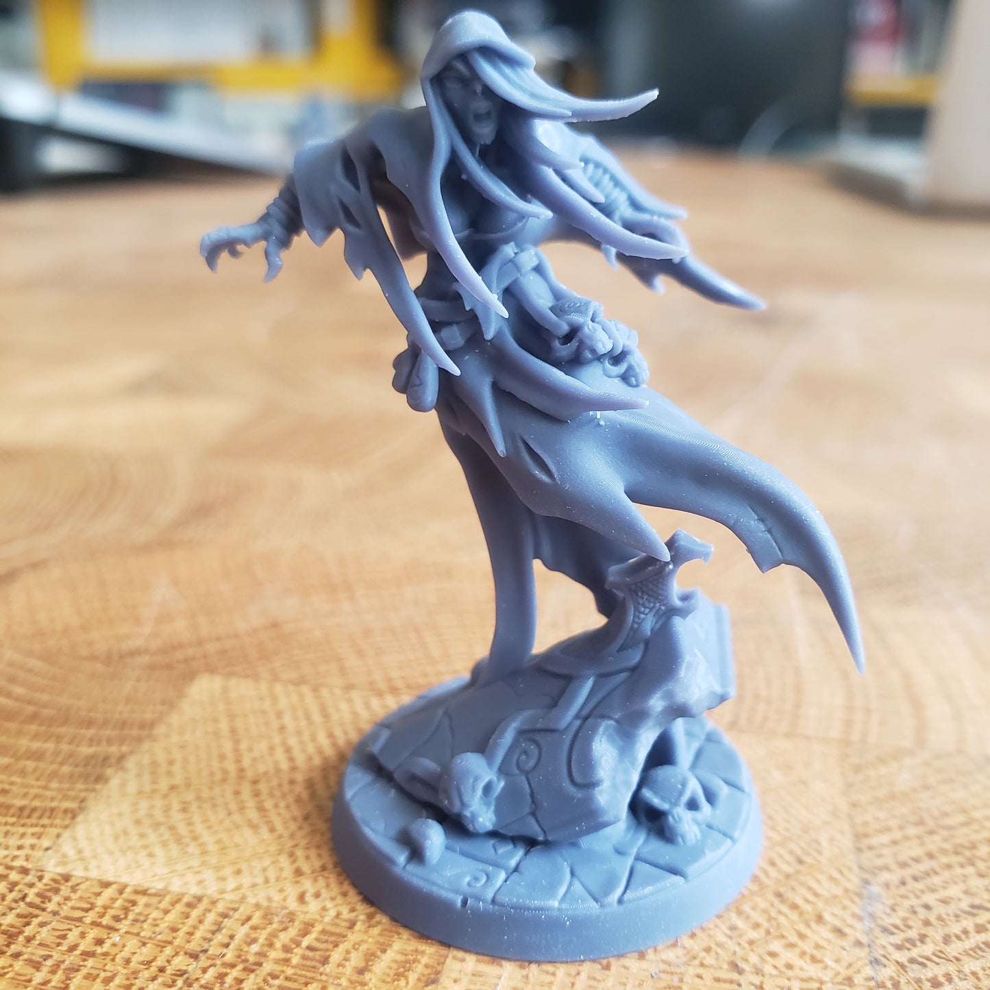 Image is a photo of a 3D printed flying wight gaming miniature printed in-house at All Systems Go