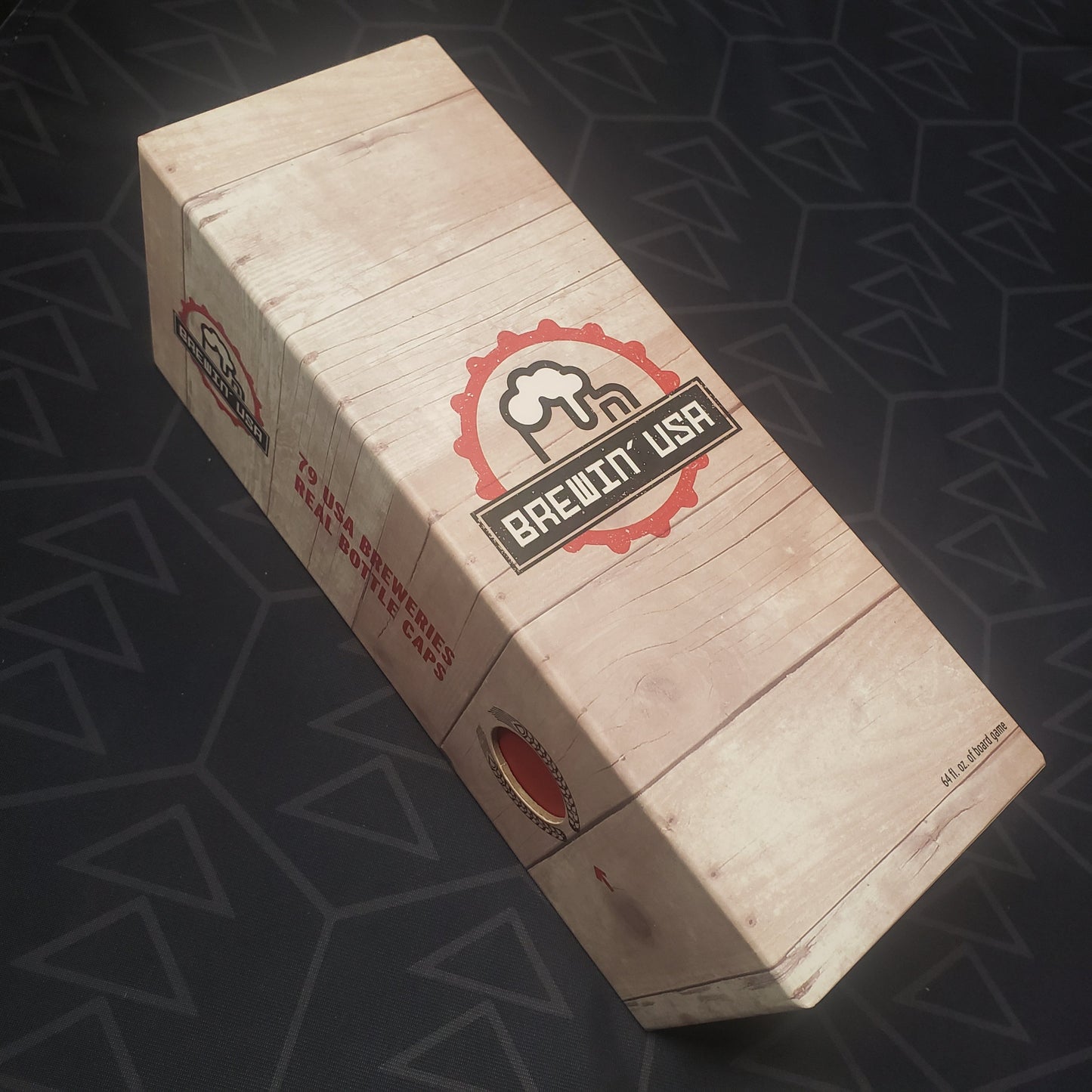 Image shows the front cover of the box for the Brewin' USA board game