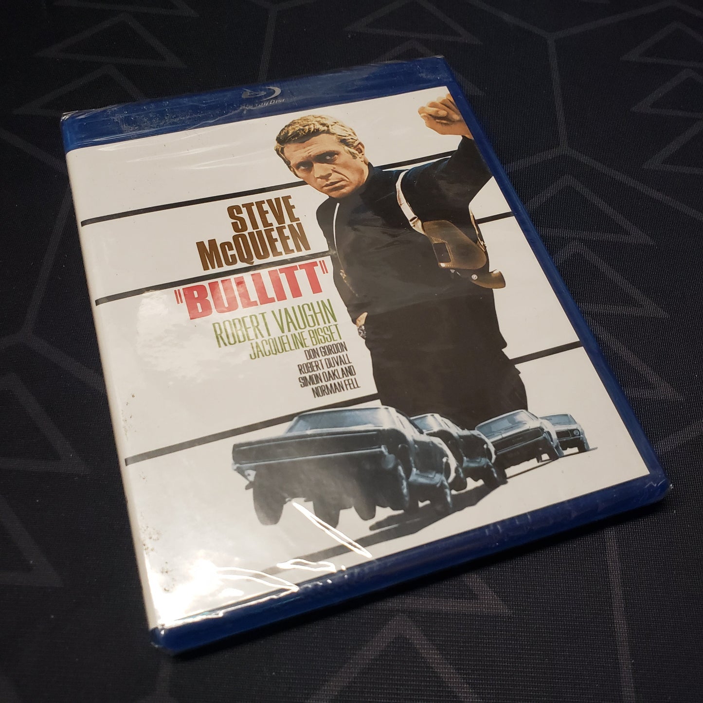 Image shows the front of the case for the movie Bullitt on Blu-Ray
