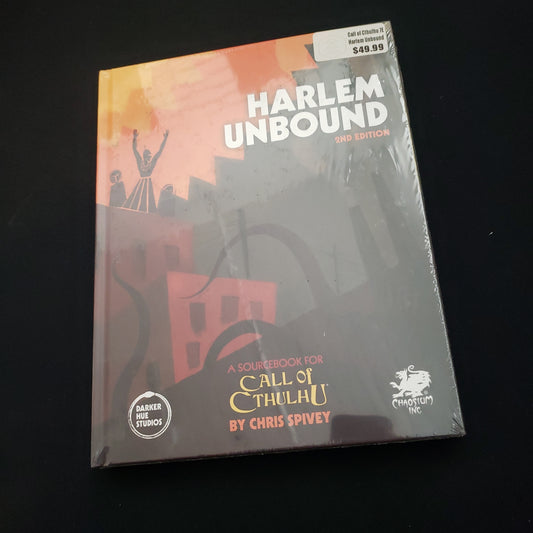 Image shows the front cover of the Harlem Unbound sourcebook for the Call of Cthulhu roleplaying game