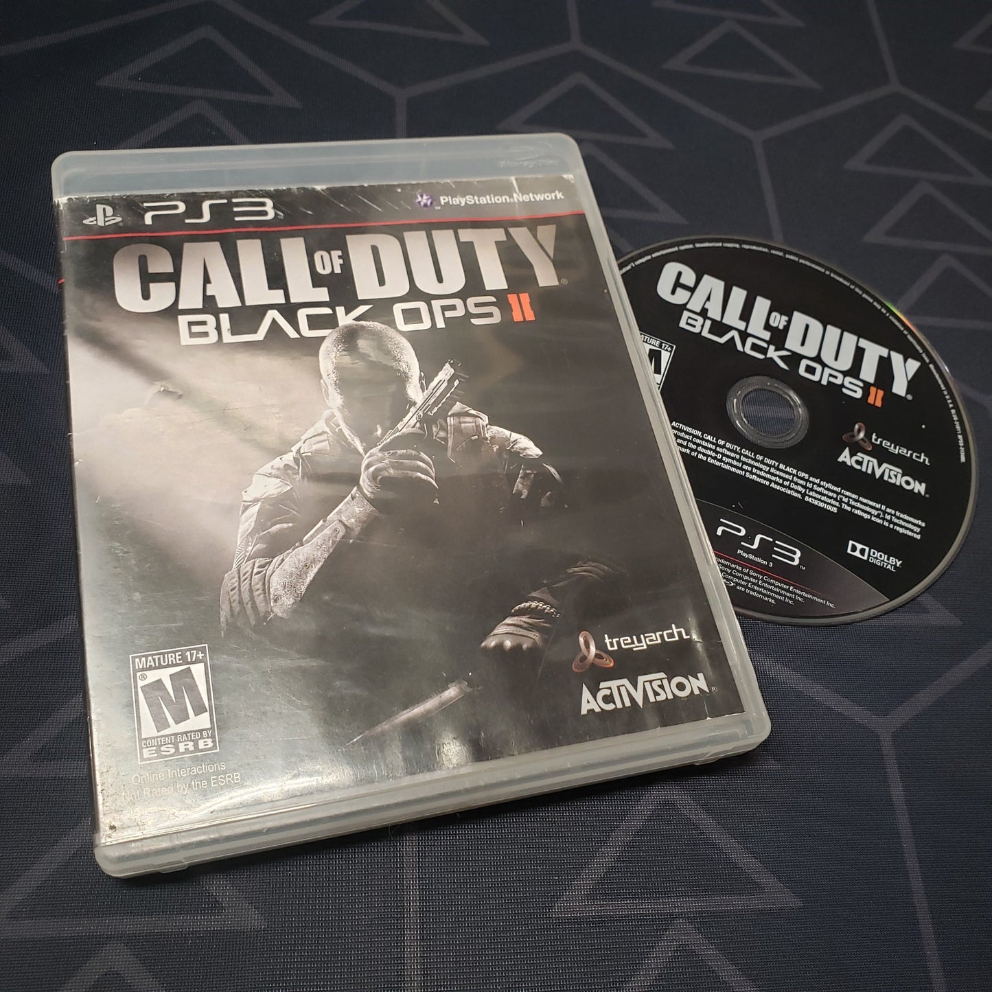 Image shows the case and disc for the video game Call of Duty: Black Ops II for Playstation 3