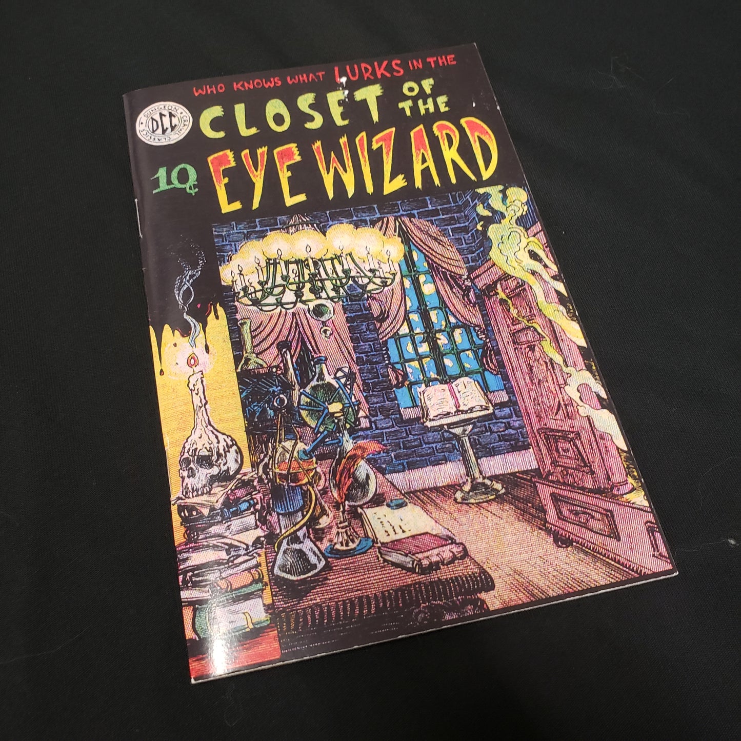 Image shows the front cover of the Closet of the Eye Wizard roleplaying game book