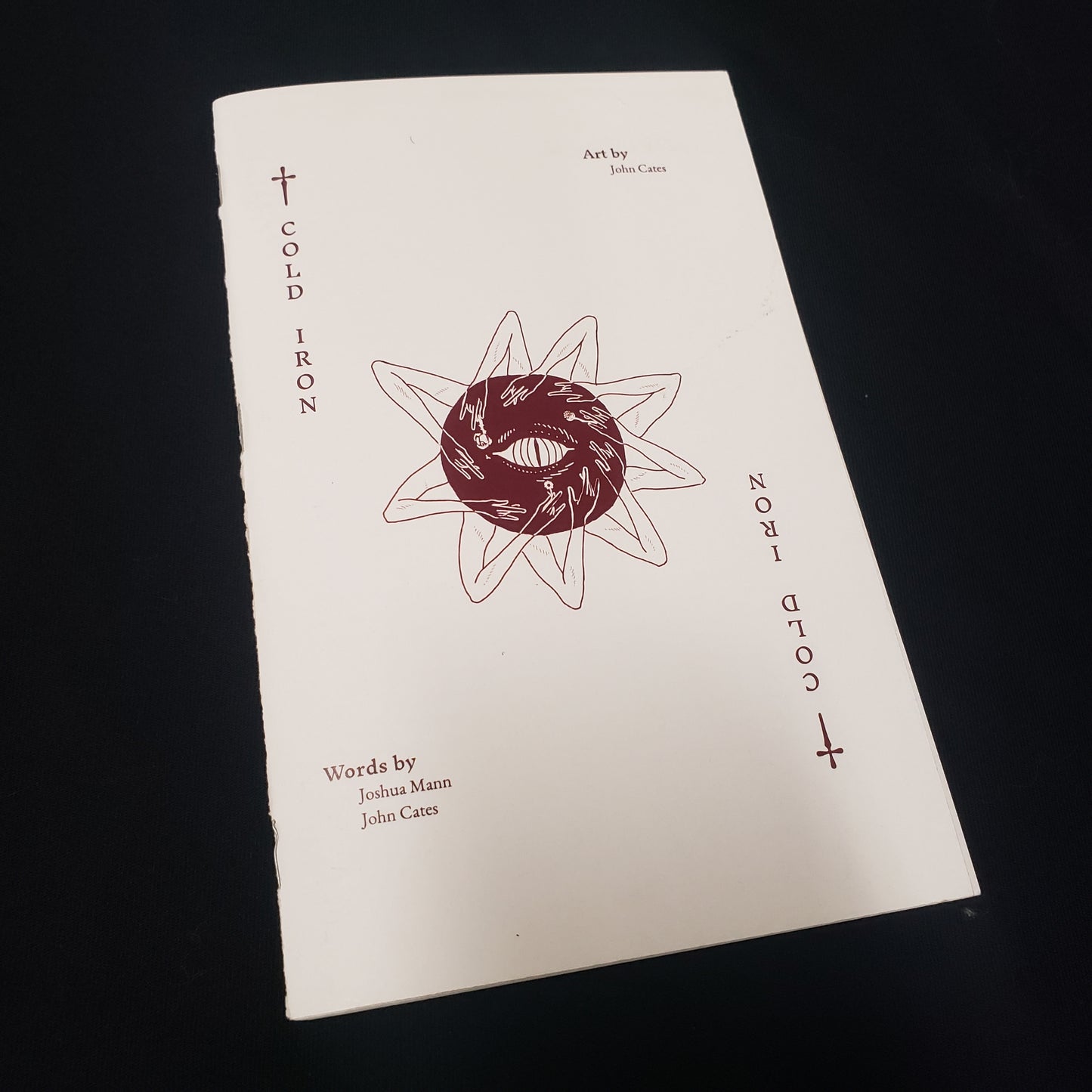 Image shows the front cover of the Cold Iron roleplaying game book