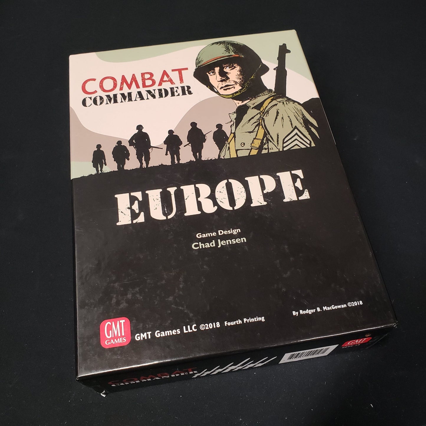 Image shows the front cover of the box of the Combat Commander: Europe board game