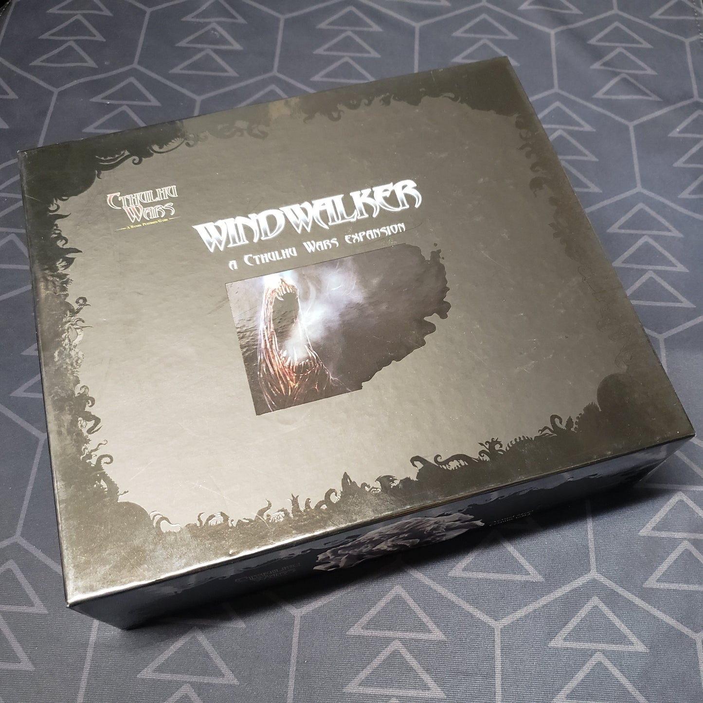 Image shows the front of the box for the Windwalker Expansion for the Cthulhu Wars board game