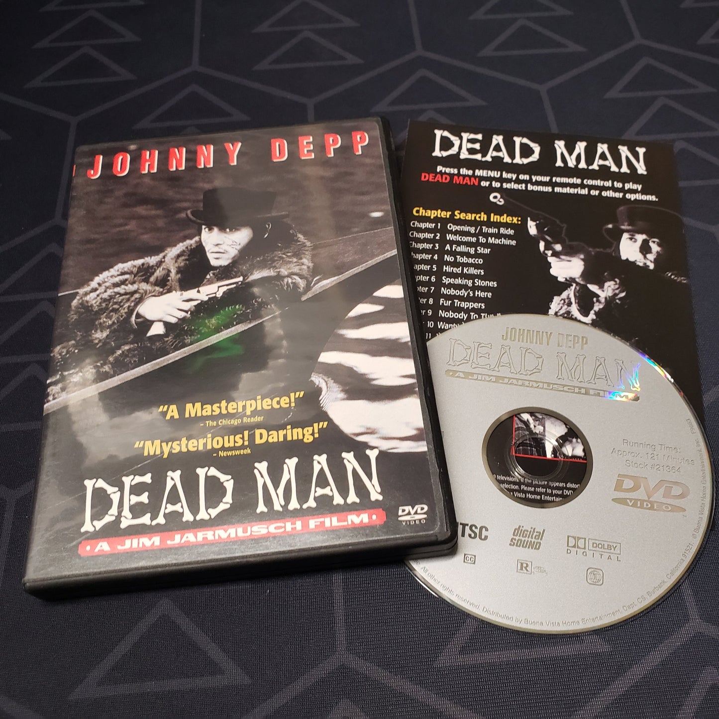 Image shows the case, insert & disc for Dead Man on DVD