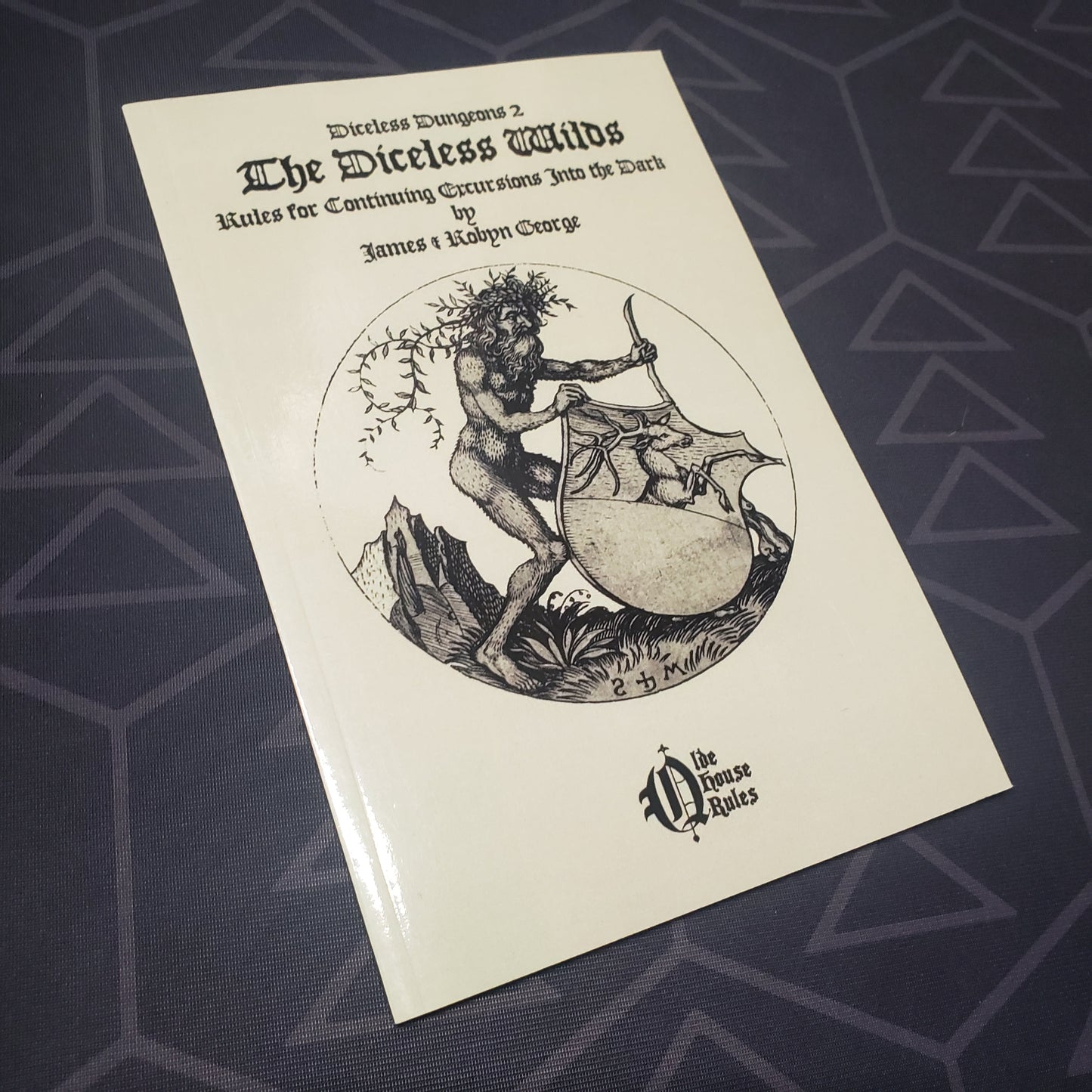Image shows the front cover of the Diceless Dungeons 2: The Diceless Wilds roleplaying game book