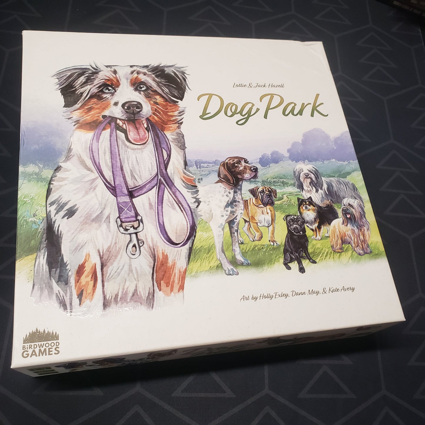 Image shows the front cover of the box for the Dog Park (Retail Edition) board game
