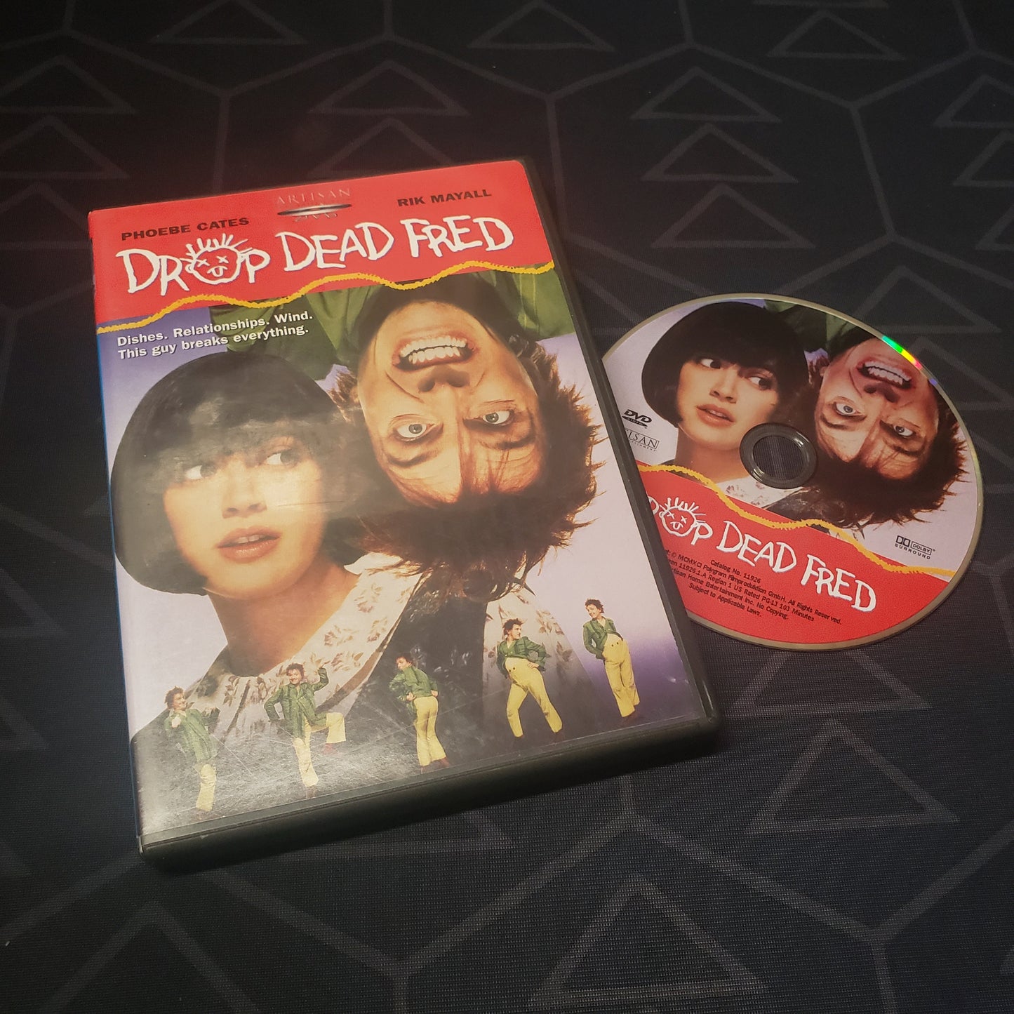 Image shows the case & disc for the movie Drop Dead Fred on DVD