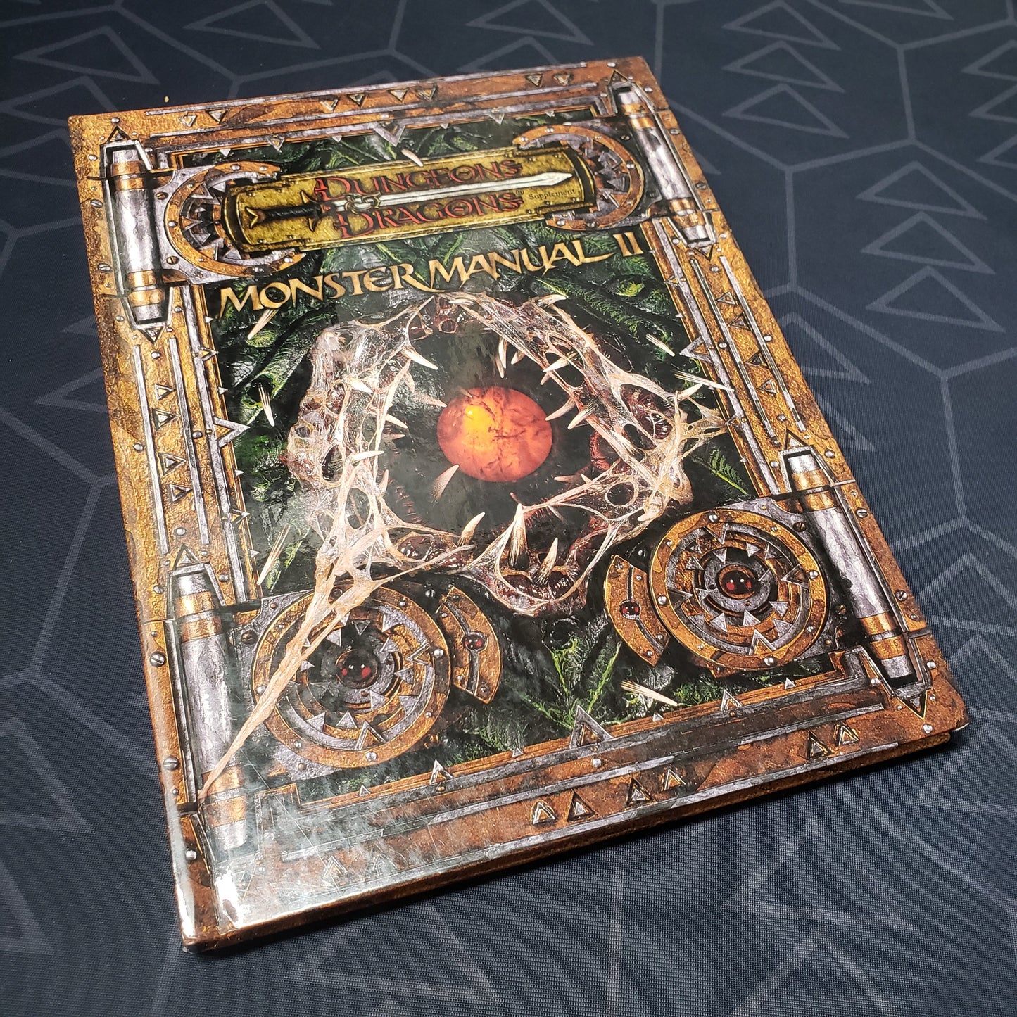 Image shows the front cover of the Monster Manual II book for the roleplaying game Dungeons & Dragons: Third Edition