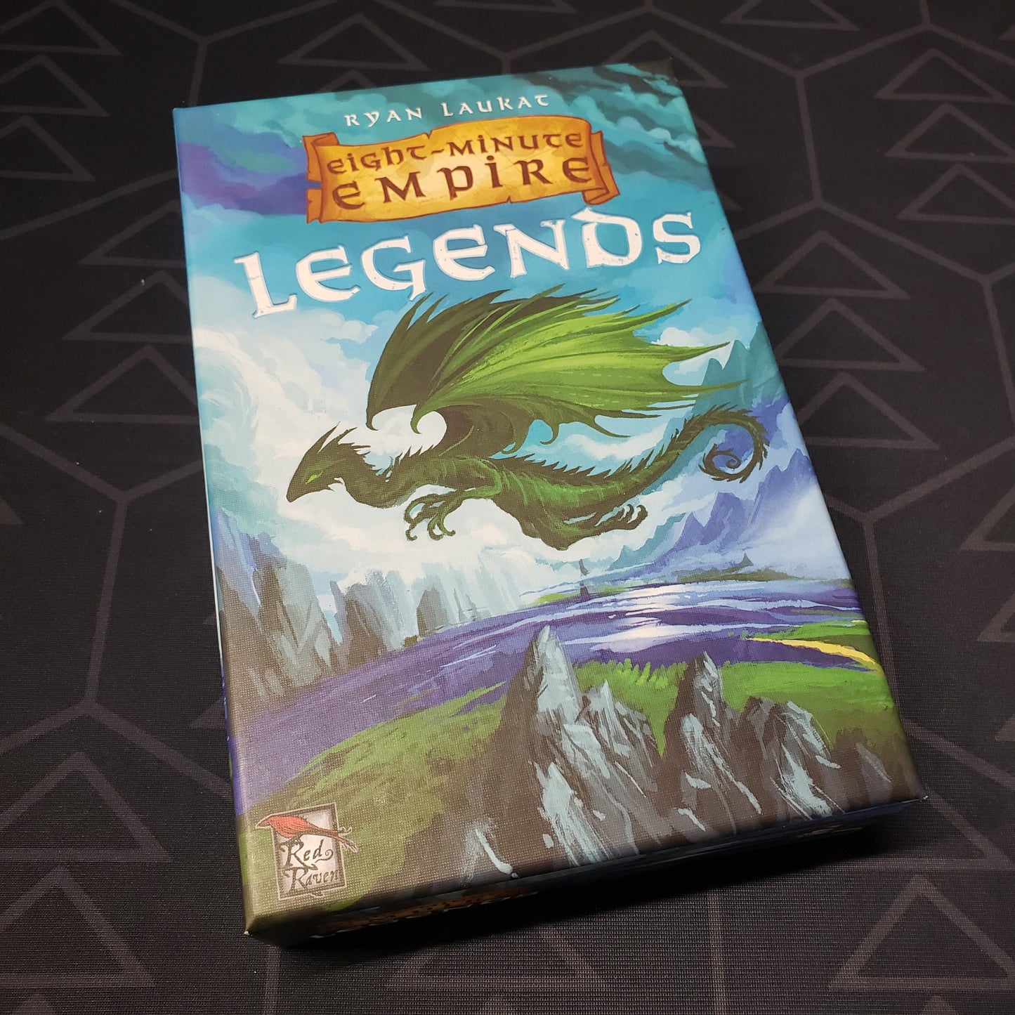 Image shows the front cover of the box of the Eight-Minute Empire: Legends board game
