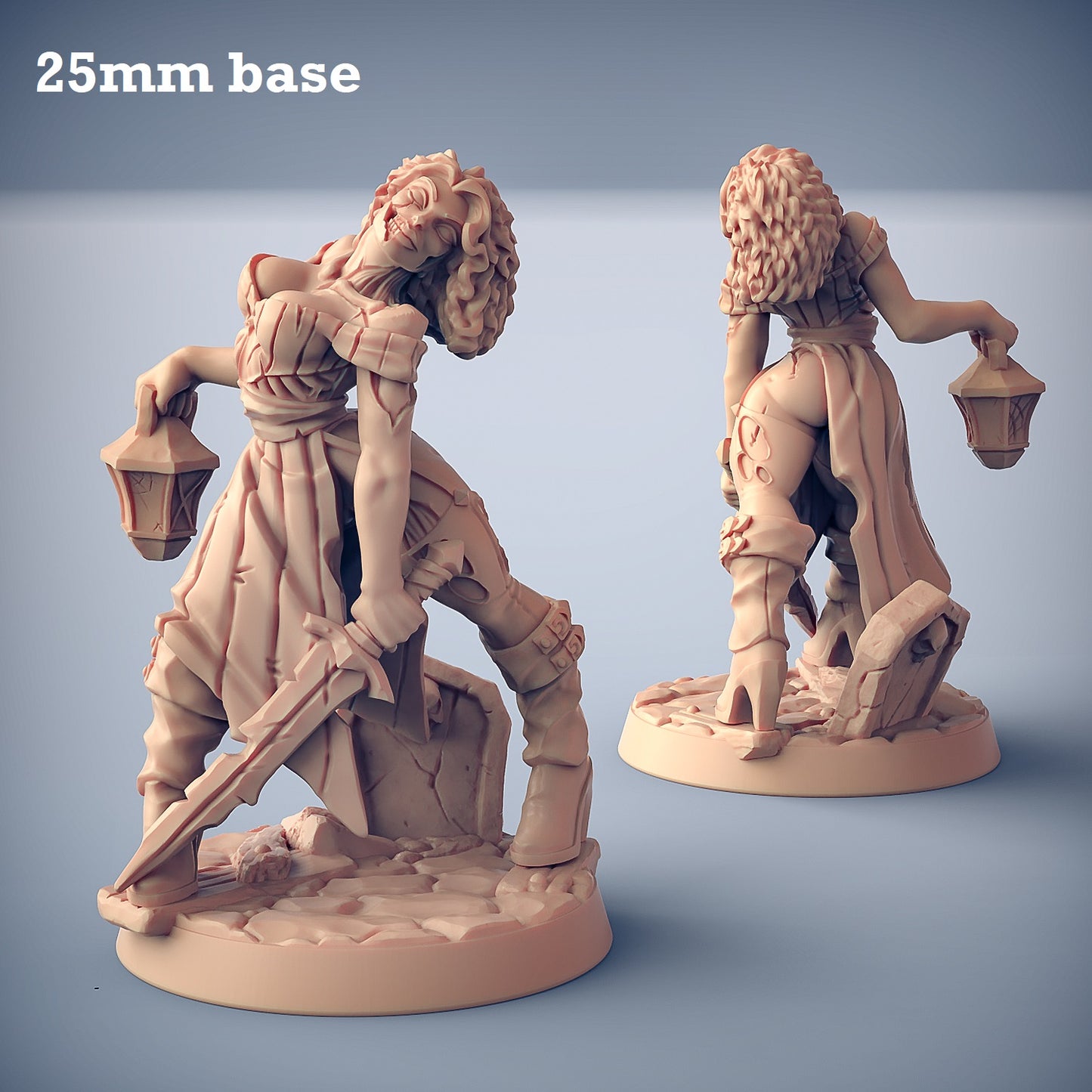 Image shows a 3D render or a zombie gaming miniature