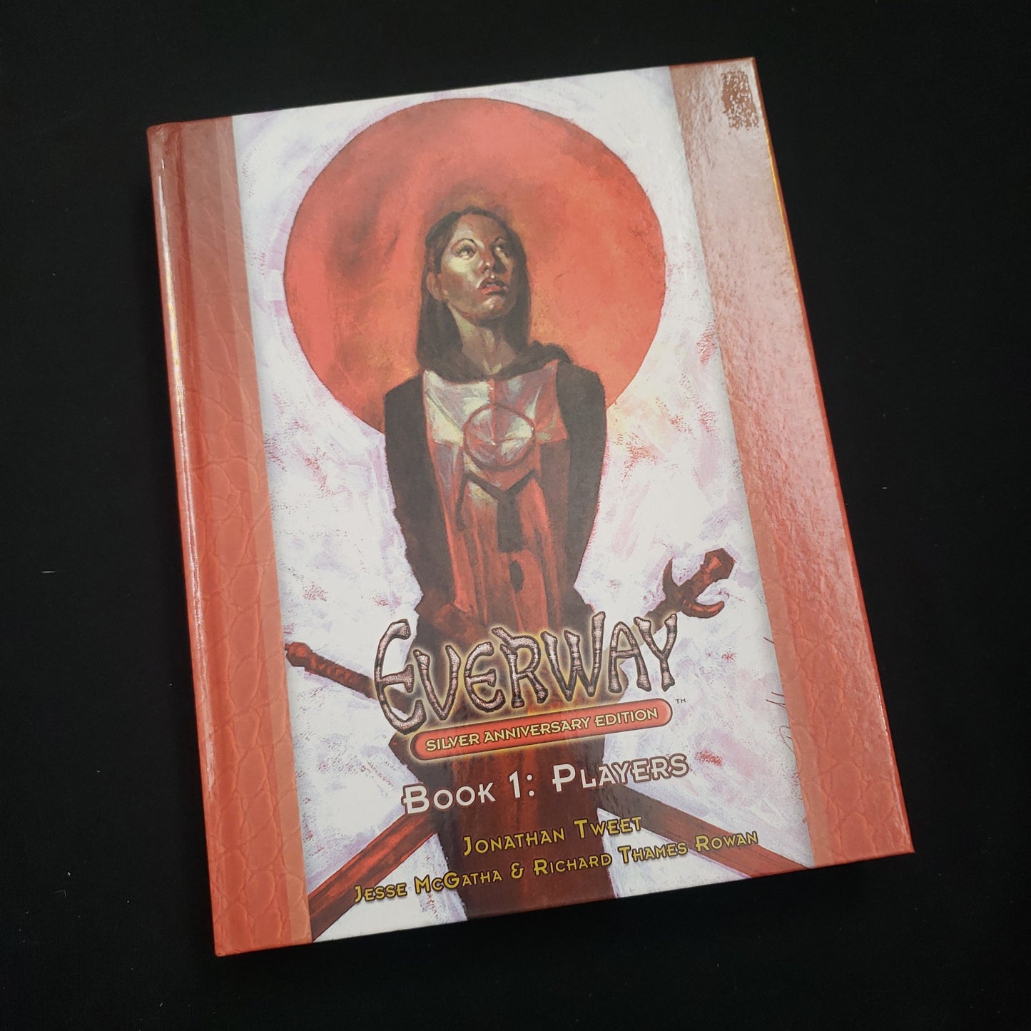 Image shows the front cover of the Silver Anniversary Edition Players book for the Everway roleplaying game