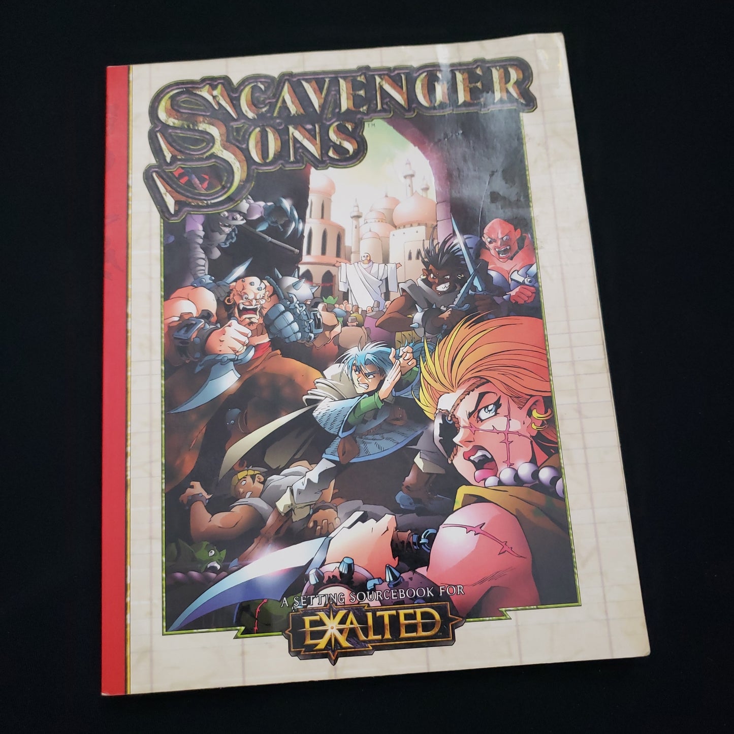Image shows the front cover of the Scavenger Sons book for the Exalted 1E roleplaying game