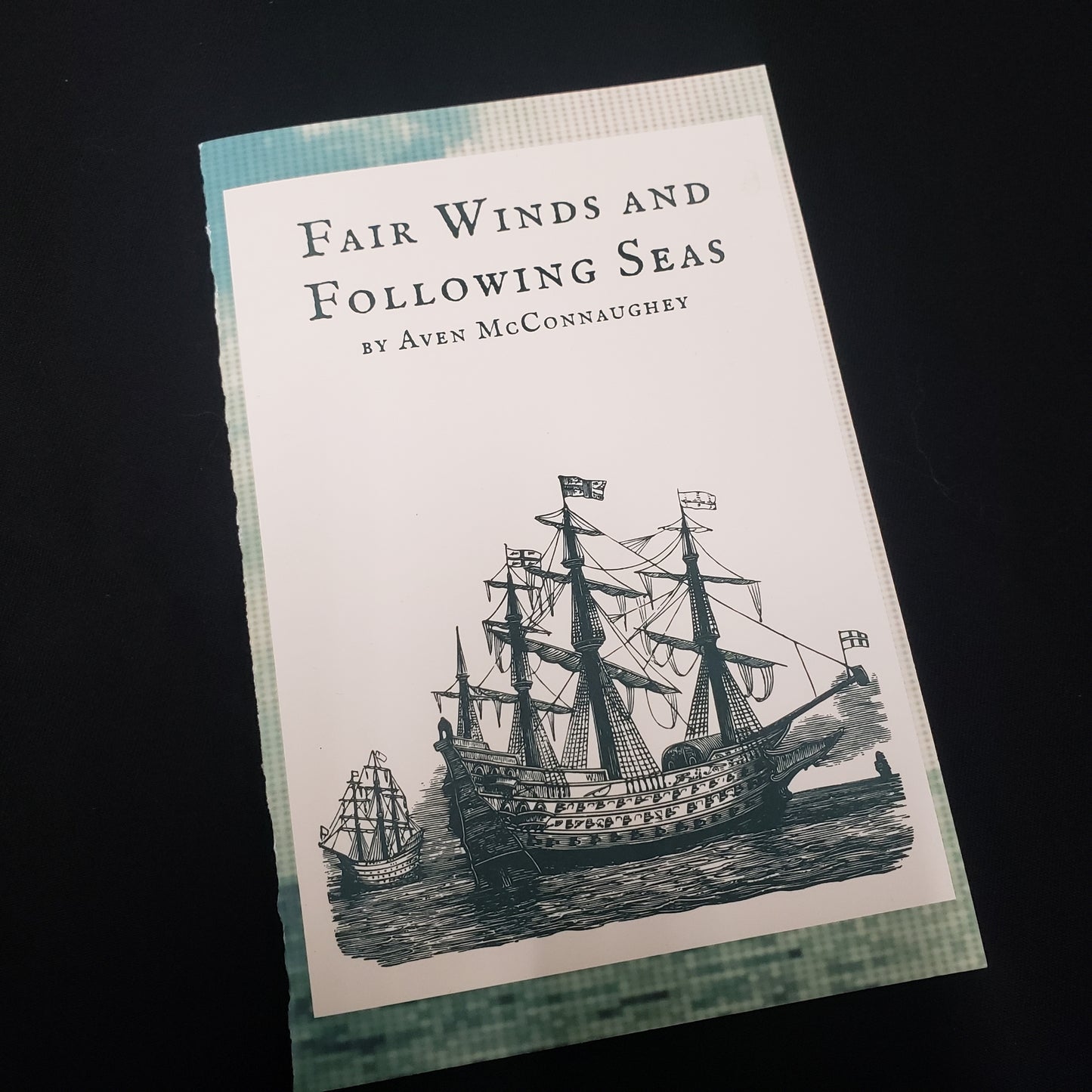 Image shows the front cover of the Fair Winds and Following Seas roleplaying game book