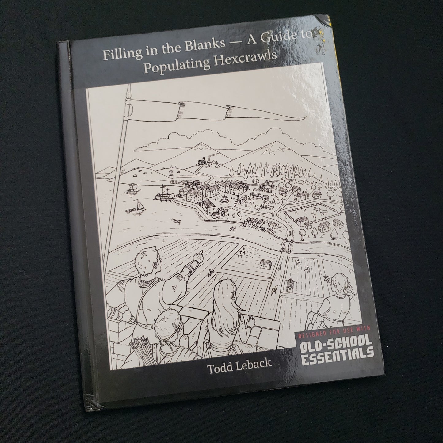 Image shows the front cover of the Filling in the Blanks roleplaying game book