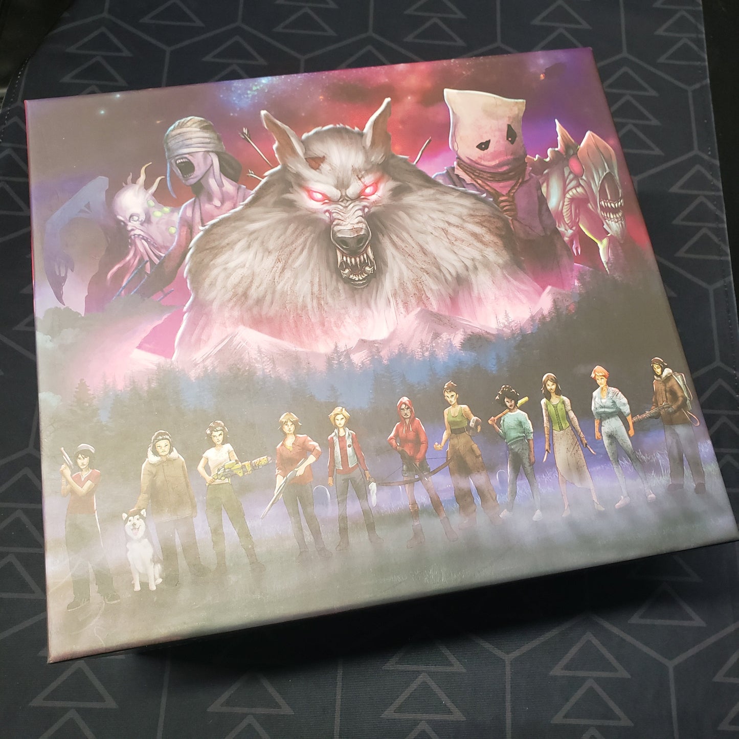 Image shows the front cover of the box of the Series 2 Ultimate Box for the board game Final Girl
