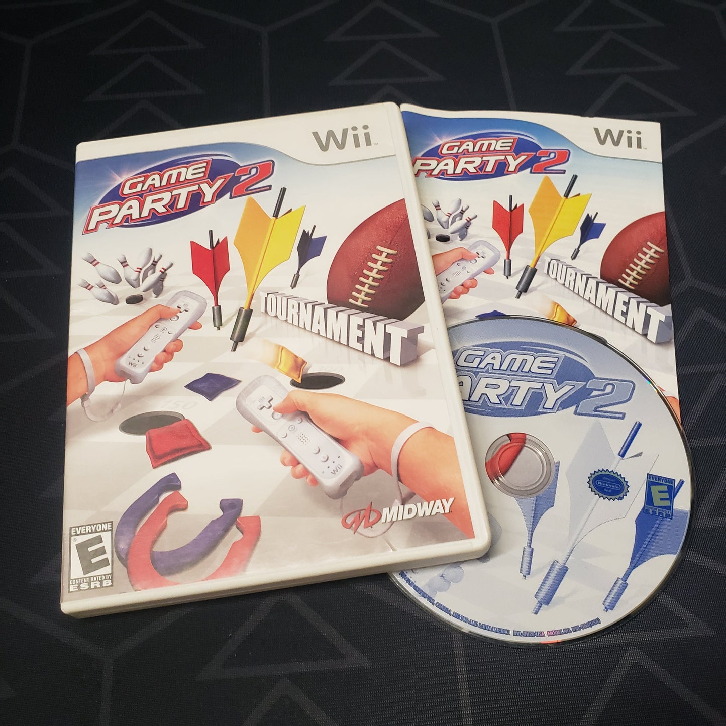 Image shows the case, manual & disc for the video game Game Party 2 for Nintendo Wii