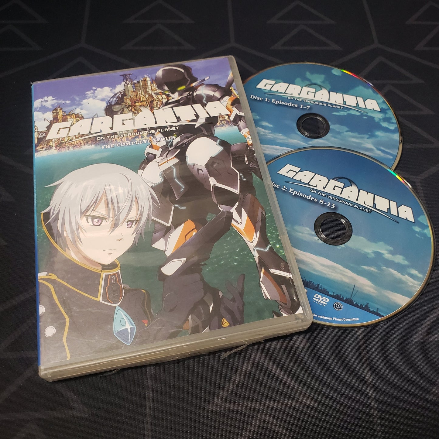 Image shows the case & two discs for the complete anime series set of Gargantia on DVD
