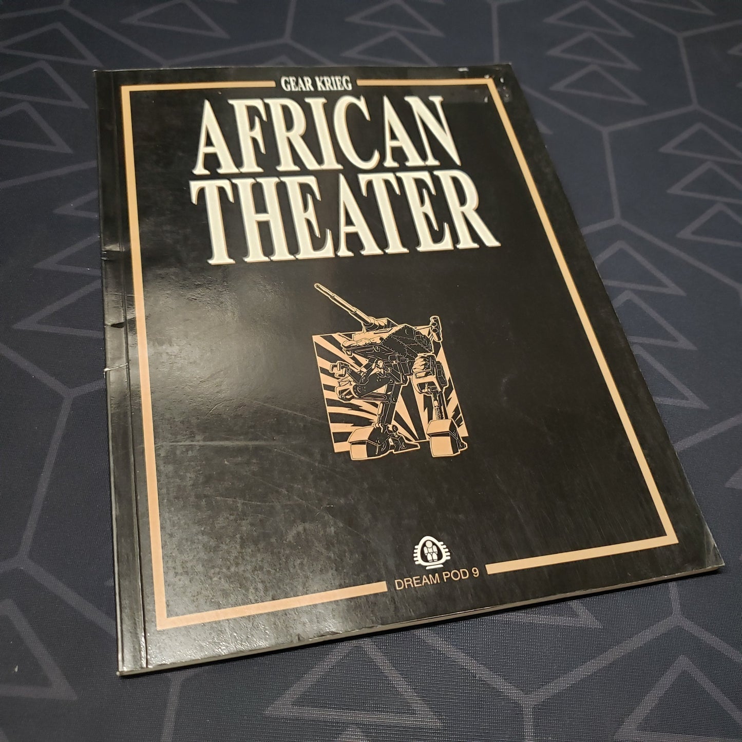 Image shows the front cover of the African Theater book for the roleplaying game Gear Krieg (First Edition)
