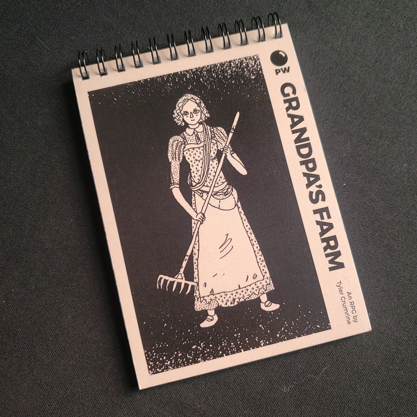 Image shows the front cover of the Grandpa's Farm roleplaying game book