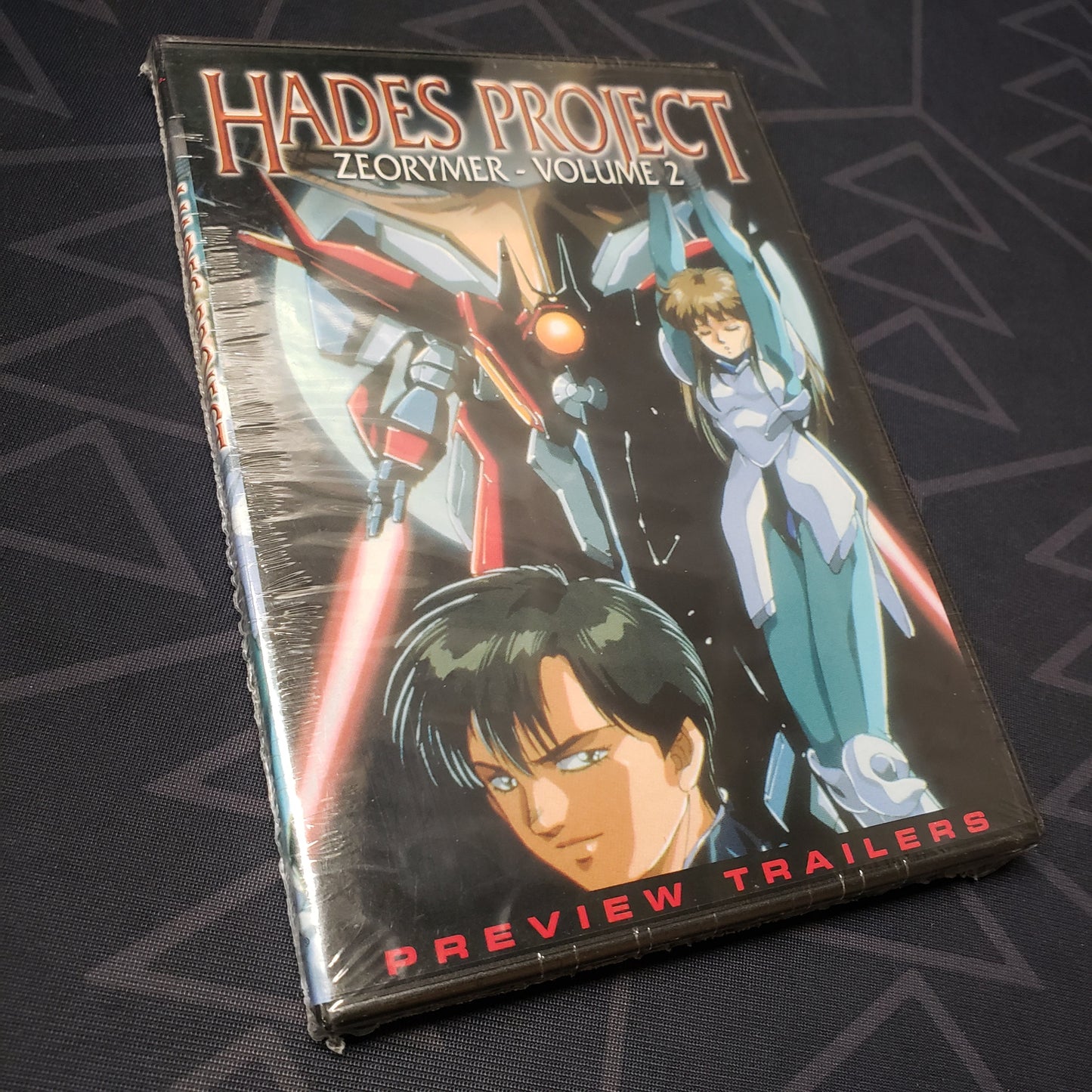 Image shows the front of the case for the Volume 2 episode disc of the anime TV series Hades Project Zeorymer OVA on DVD