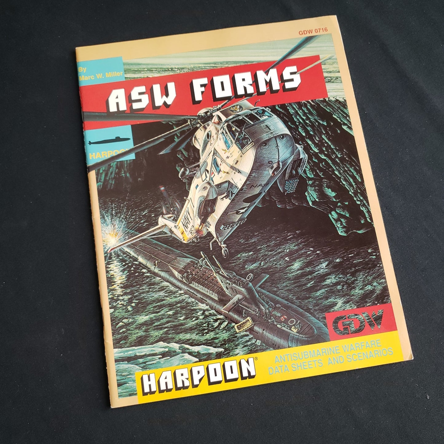 Image shows the front cover of the ASW Forms expansion book for the board game Harpoon: Third Edition