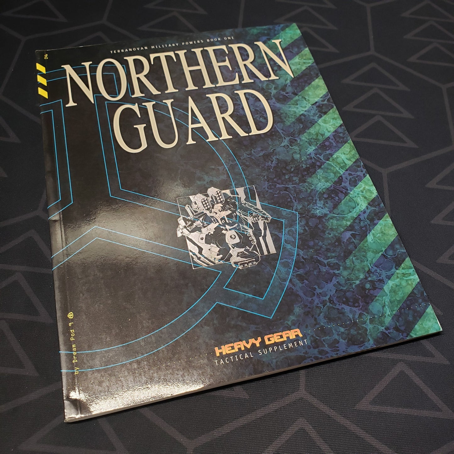 Image shows the front cover of the Northern Guard Army List book for the roleplaying game Heavy Gear
