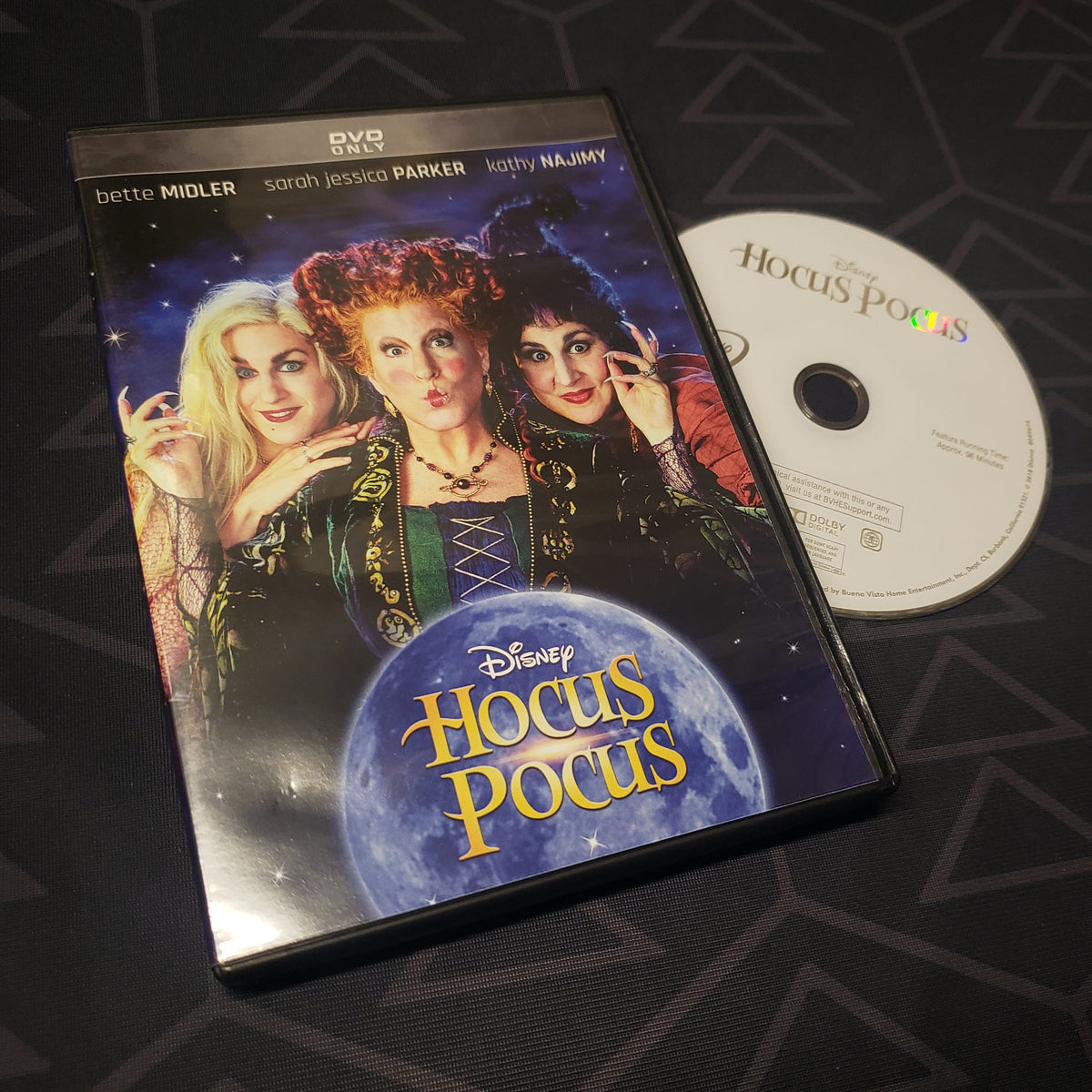 Image shows the case & disc for the movie Hocus Pocus on DVD