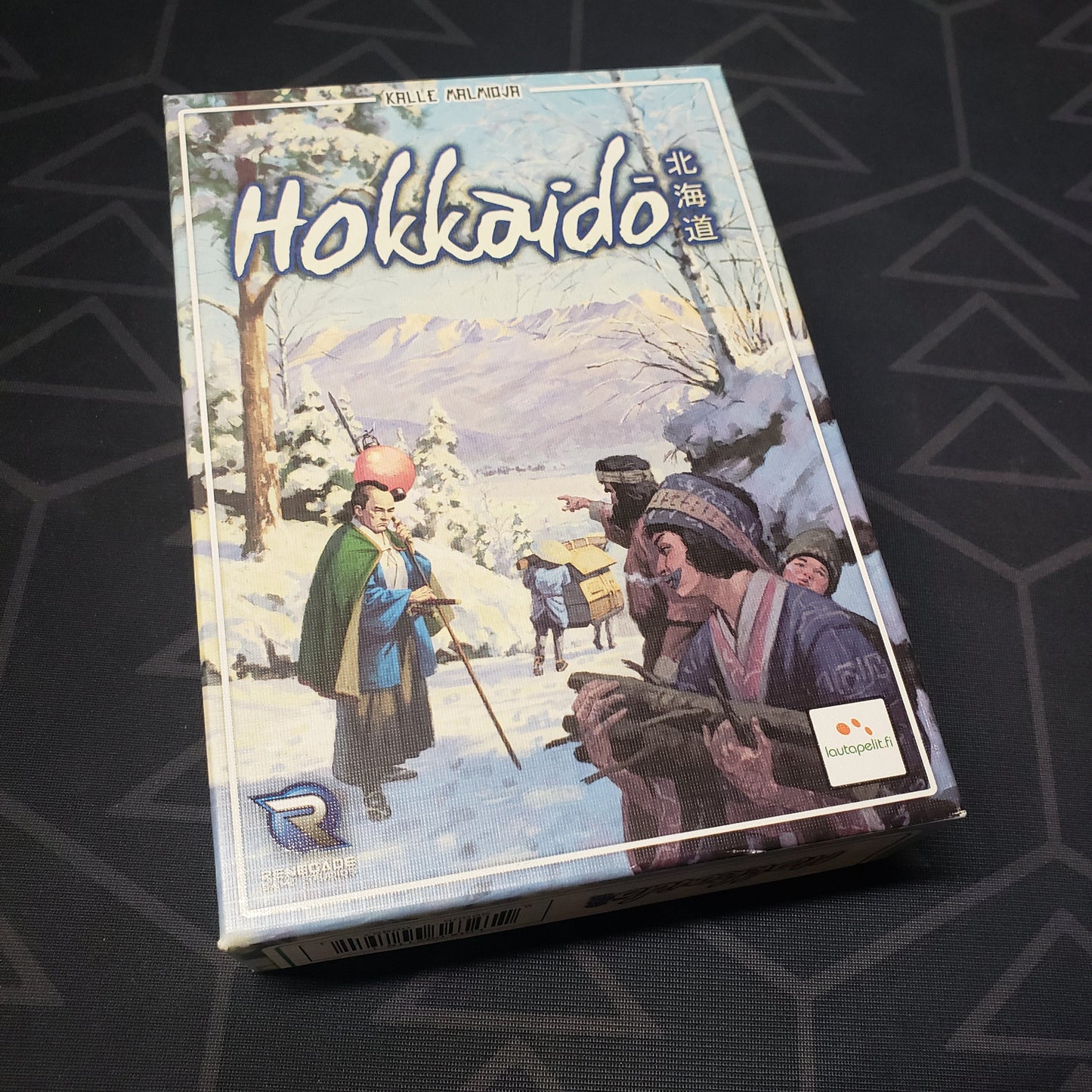 Image shows the front cover of the box for the Hokkaido card game