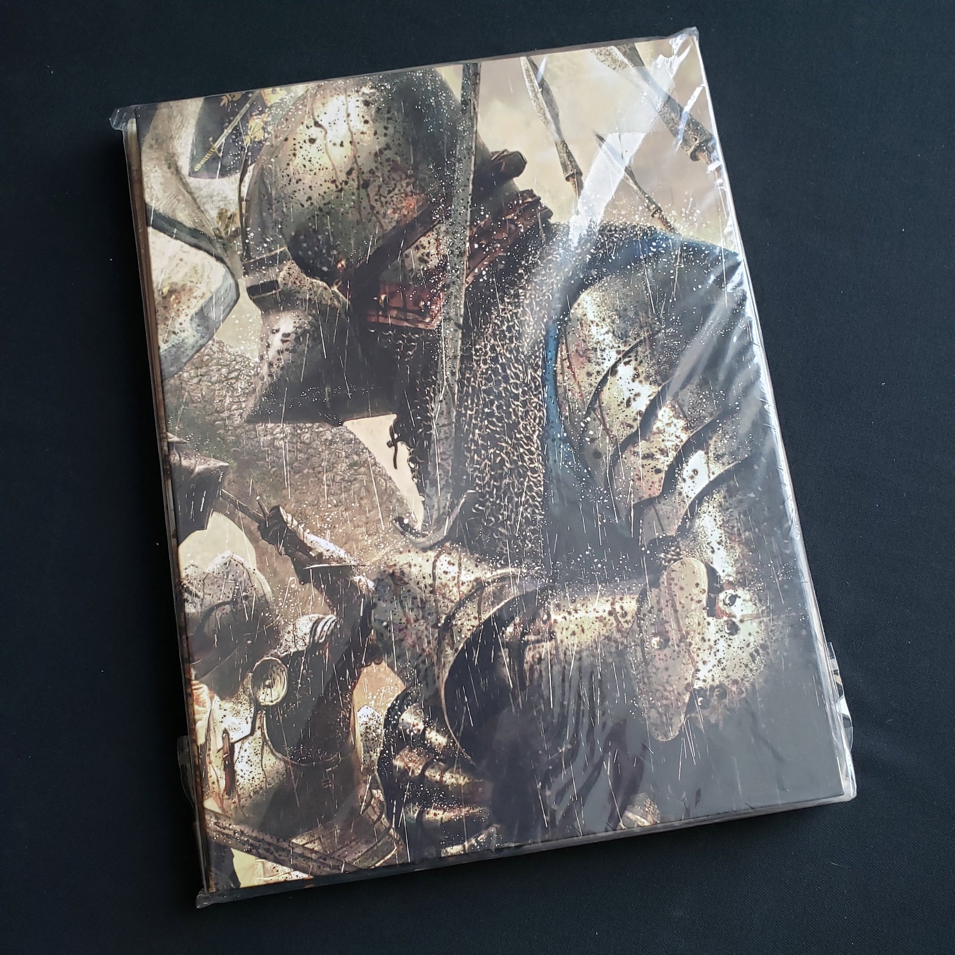 Image shows one panel of the GM screen for the Joan of Arc roleplaying game