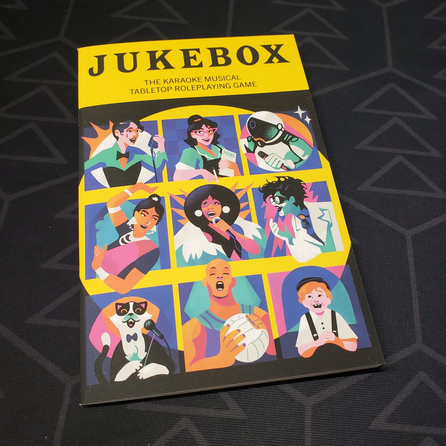 Image shows the front cover of the Jukebox roleplaying game book