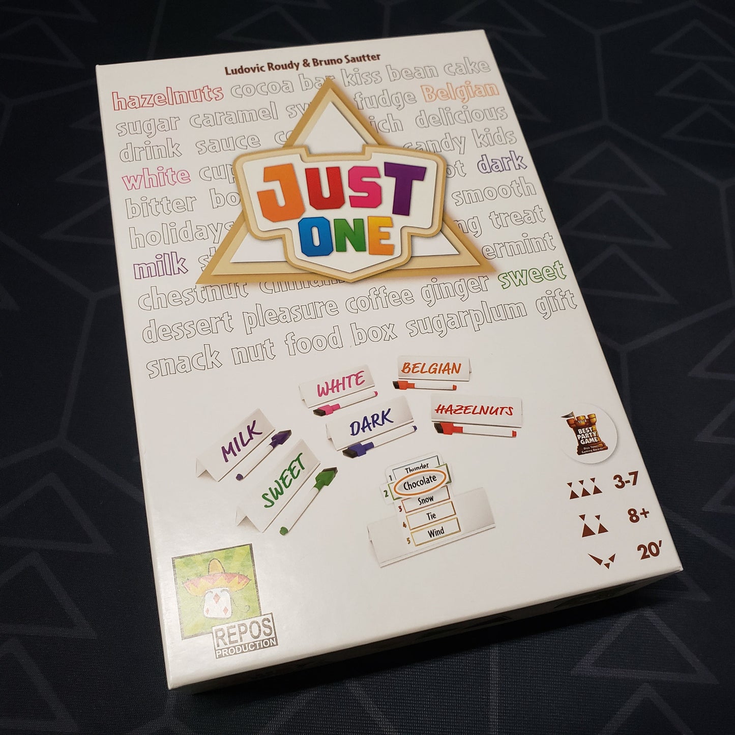 Image shows the front cover of the box for the Just One party game