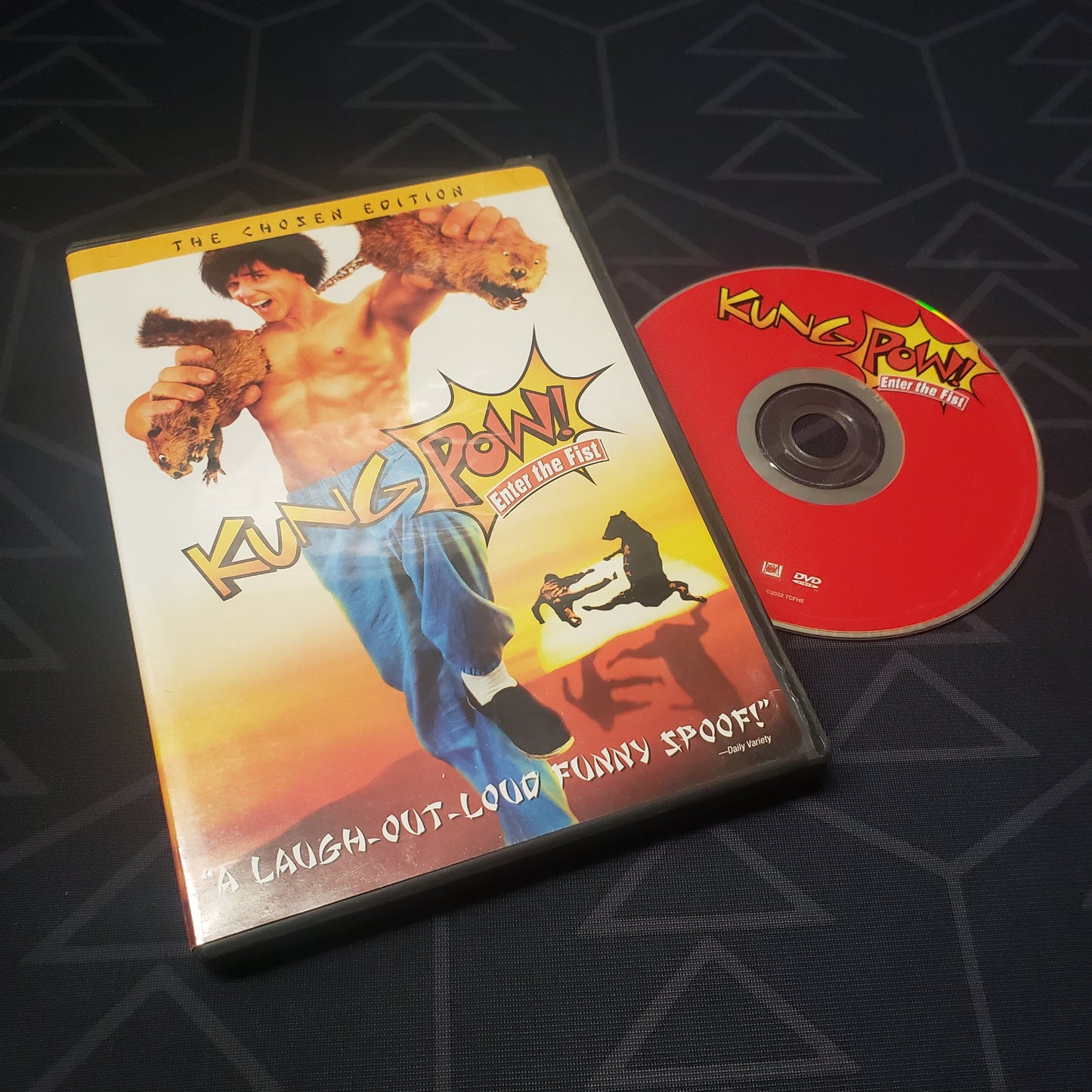 Image shows the case & disc for the movie Kung Pow: Enter the Fist on DVD