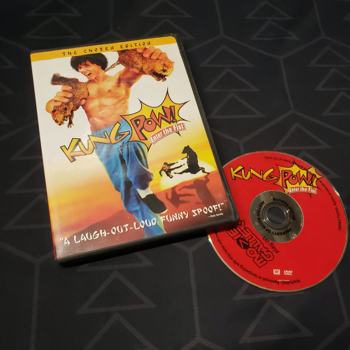 Image shows the case & disc for the movie Kung Pow: Enter the Fist on DVD