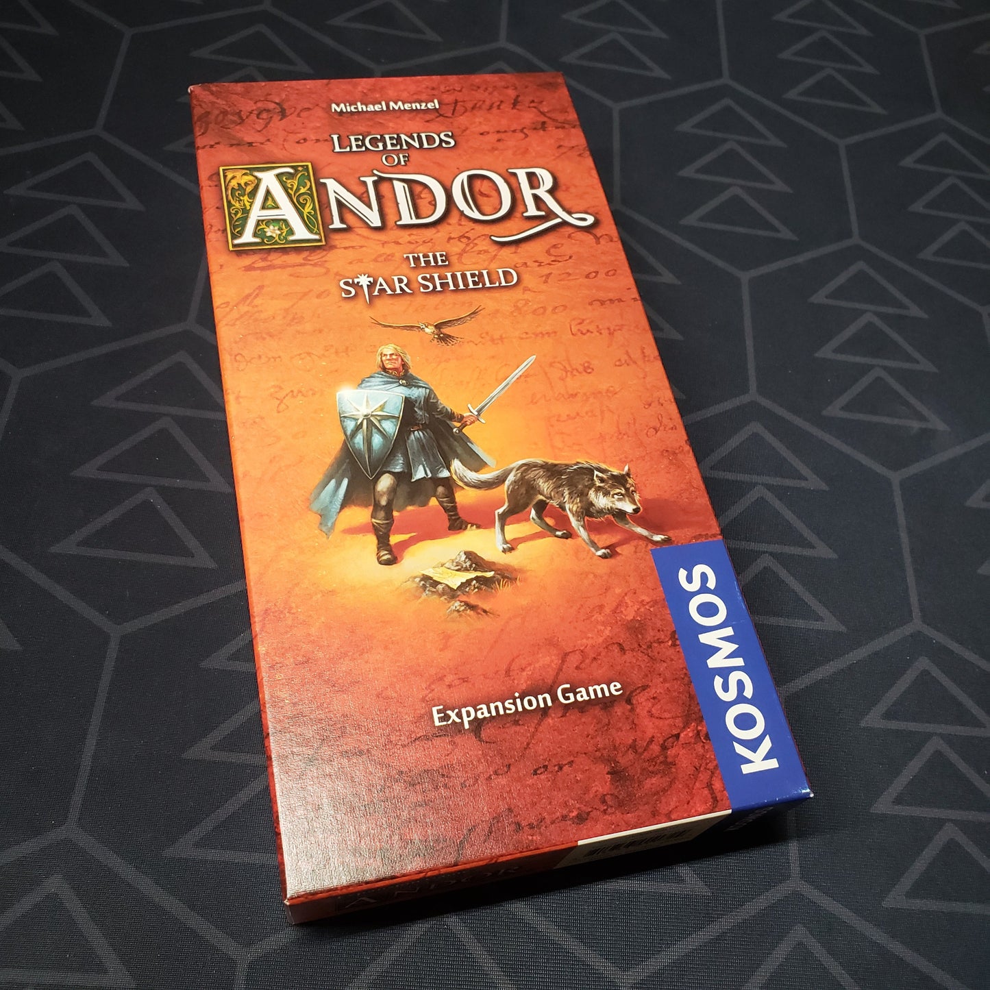 Image shows the front cover of the box of the Star Shield expansion for the Legends of Andor board game