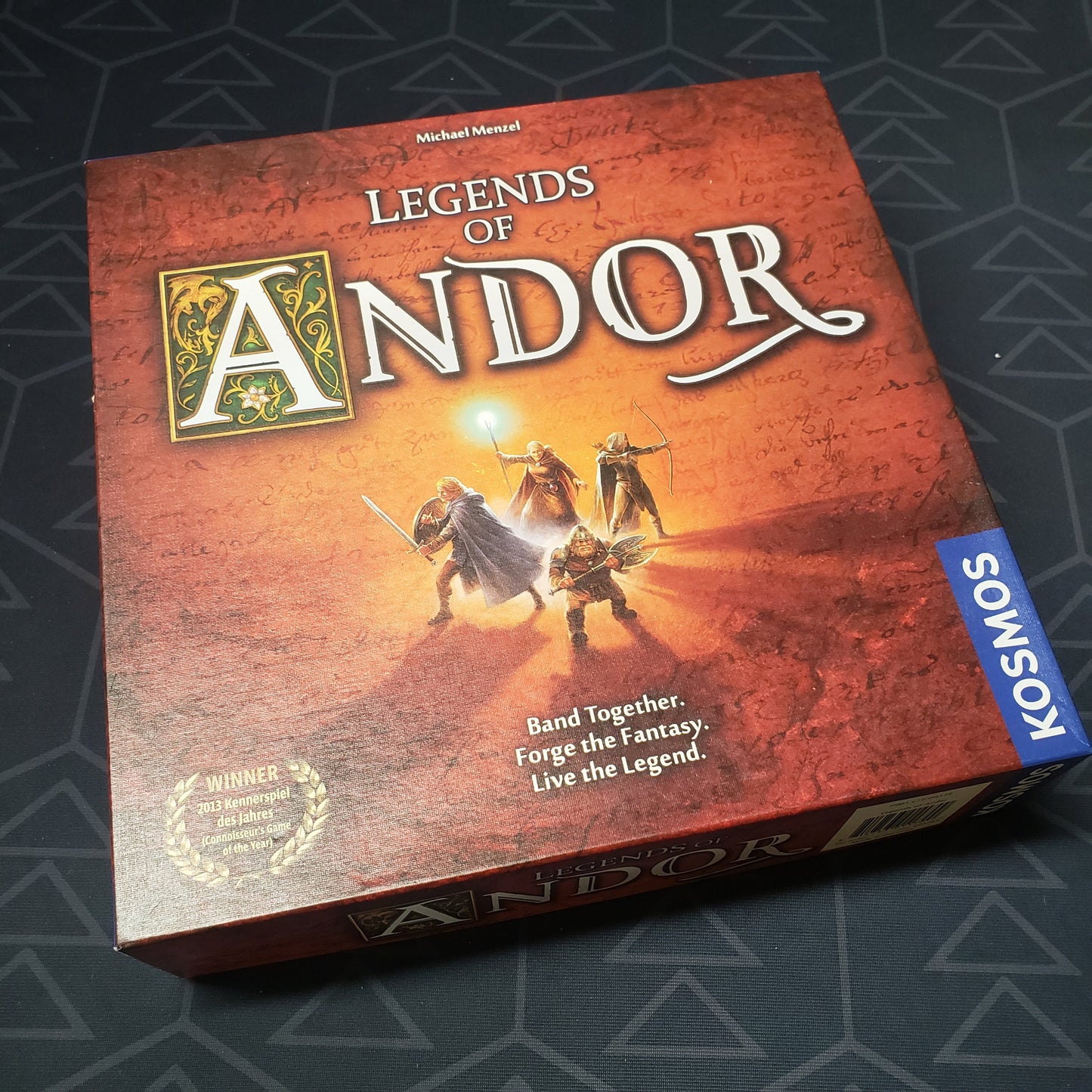 Image shows the front cover of the box of the Legends of Andor board game
