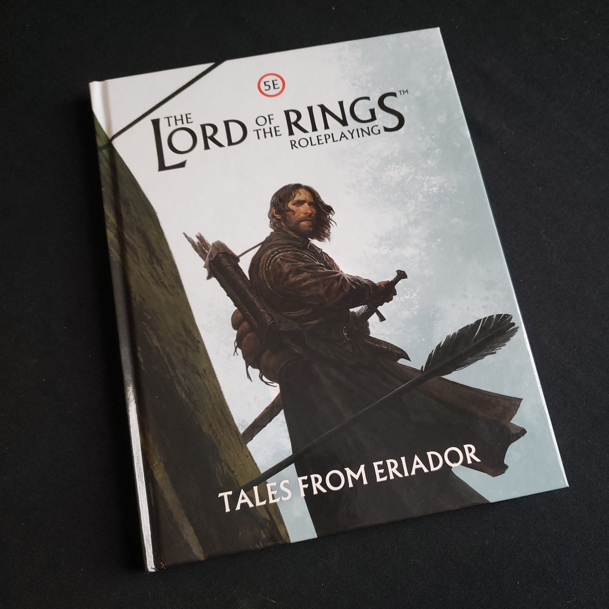Image shows the front cover of the Tales from Eriador book for the Lord of the Rings 5E roleplaying game