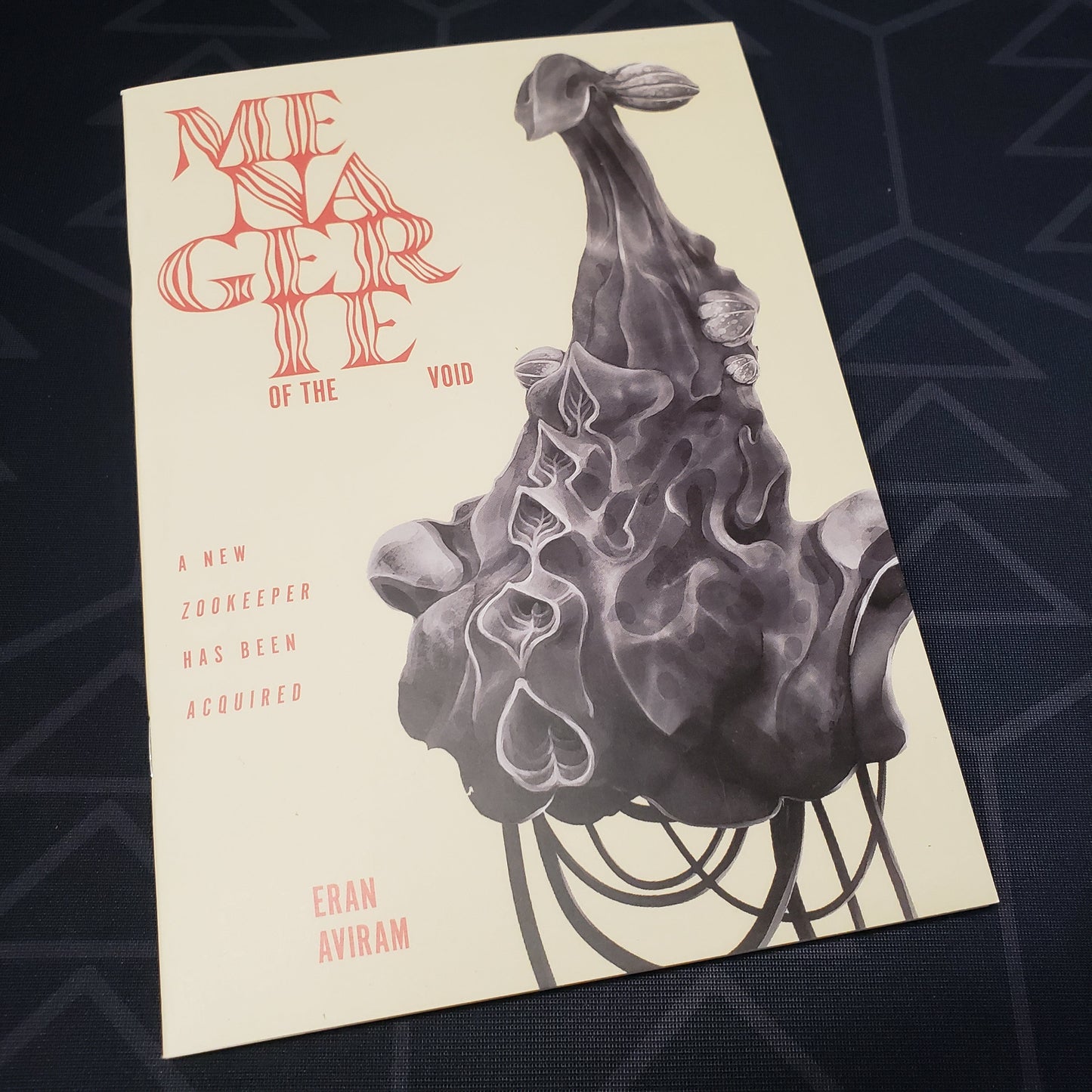Image shows the front cover of the Menagerie of the Void roleplaying game book