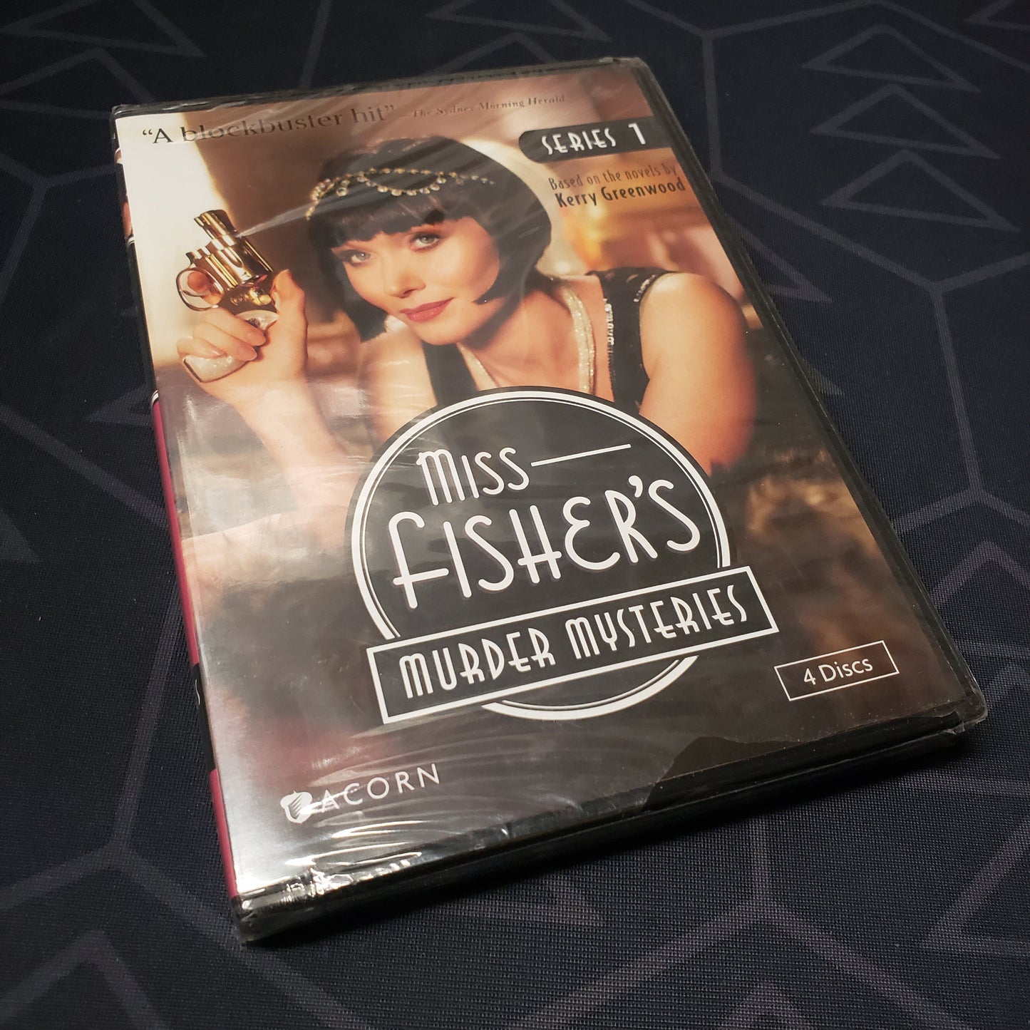 Image shows the front of the case for the first series of Miss Fisher's Murder Mysteries on DVD