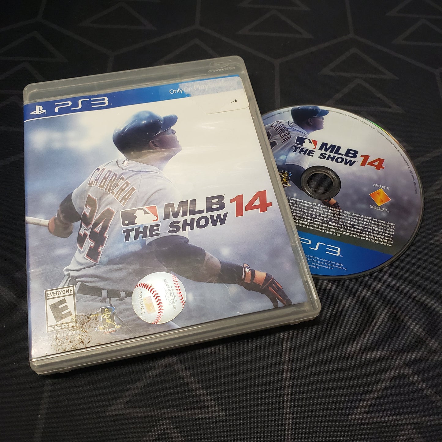 Image shows the case and disc for the video game MLB 14: The Show for Playstation 3